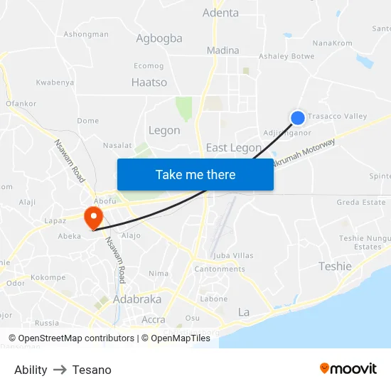 Ability to Tesano map