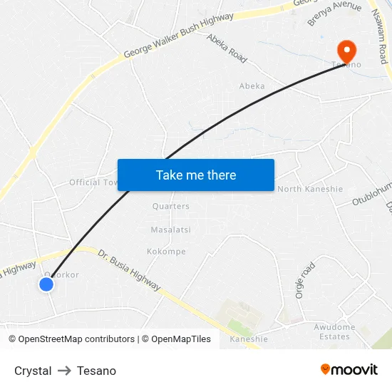 Crystal to Tesano map