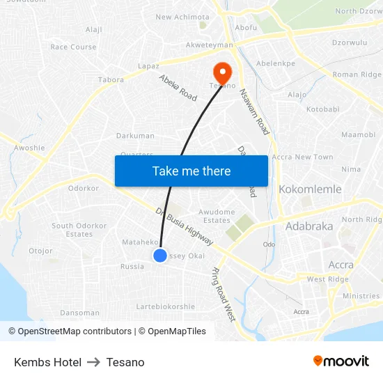 Kembs Hotel to Tesano map