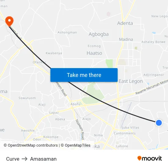 Curve to Amasaman map