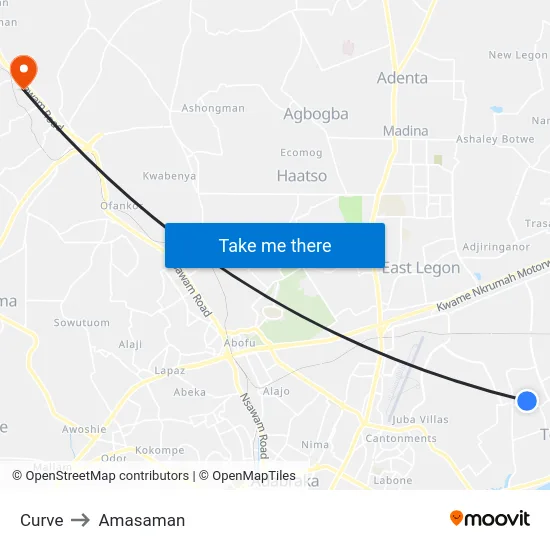 Curve to Amasaman map