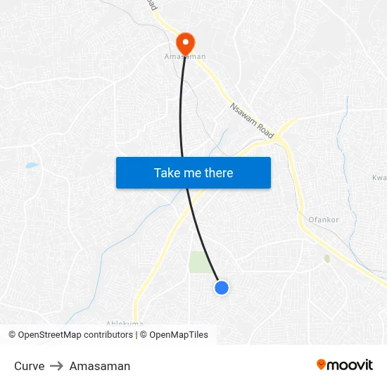 Curve to Amasaman map