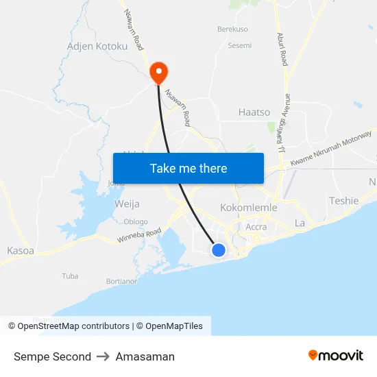 Sempe Second to Amasaman map
