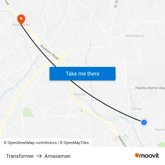 Transformer to Amasaman map
