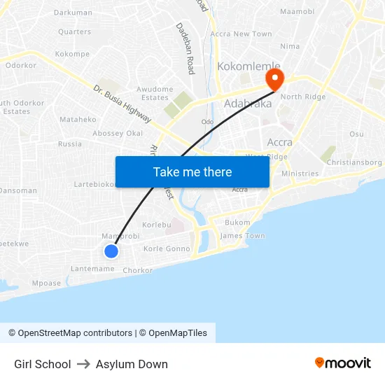 Girl School to Asylum Down map