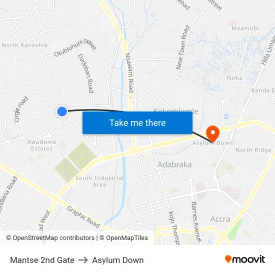 Mantse 2nd Gate to Asylum Down map