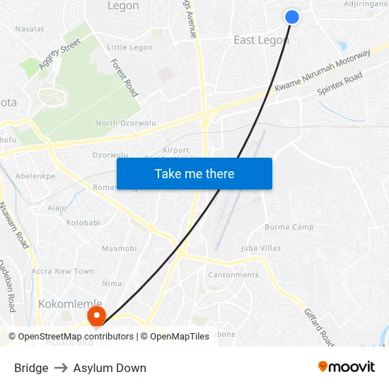 Bridge to Asylum Down map