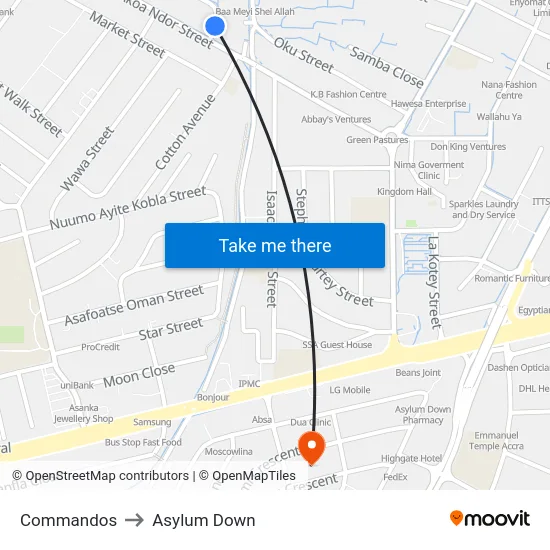 Commandos to Asylum Down map
