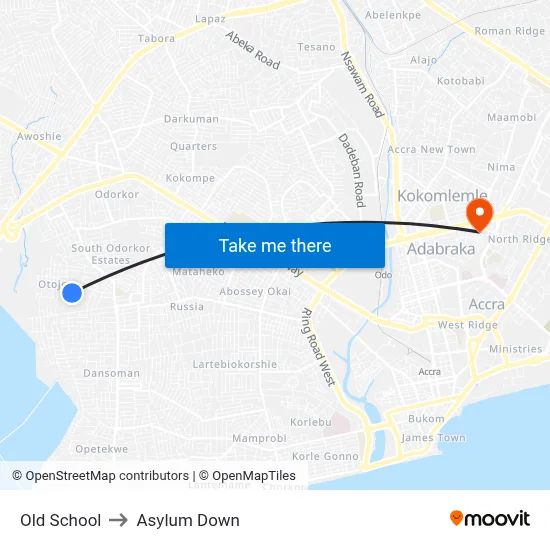 Old School to Asylum Down map