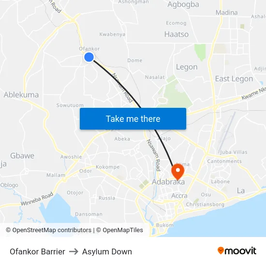 Ofankor Barrier to Asylum Down map