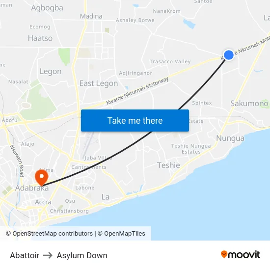 Abattoir to Asylum Down map