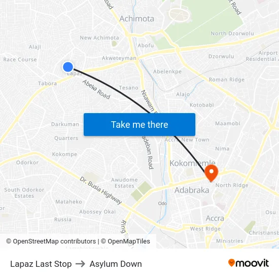 Lapaz Last Stop to Asylum Down map