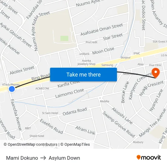 Mami Dokuno to Asylum Down map