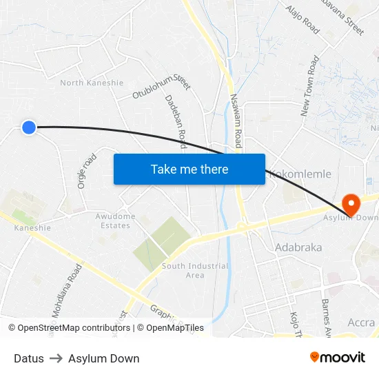 Datus to Asylum Down map