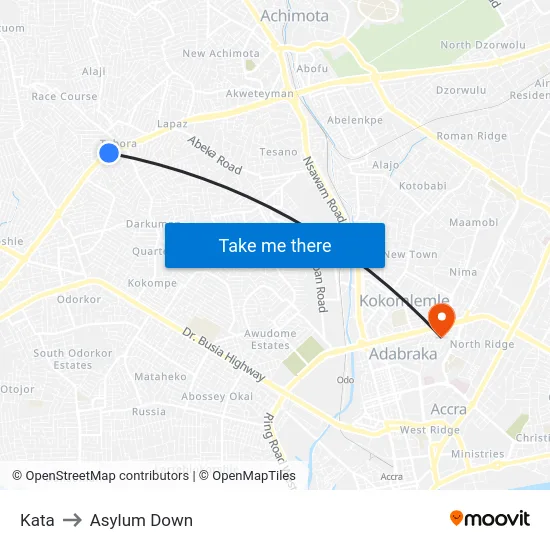 Kata to Asylum Down map