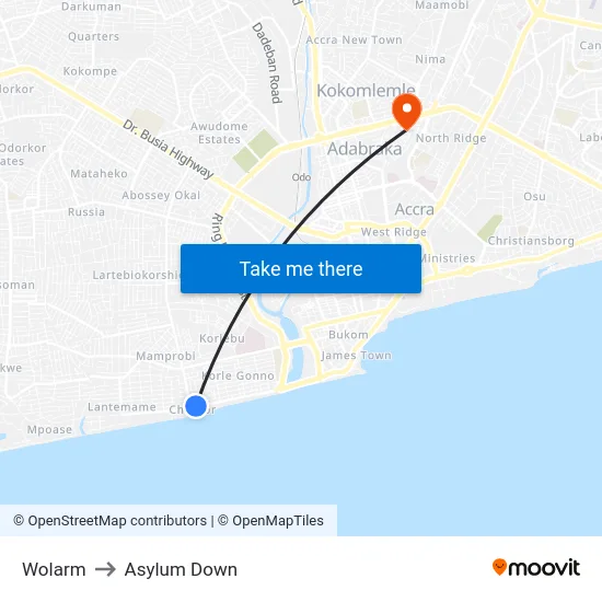 Wolarm to Asylum Down map