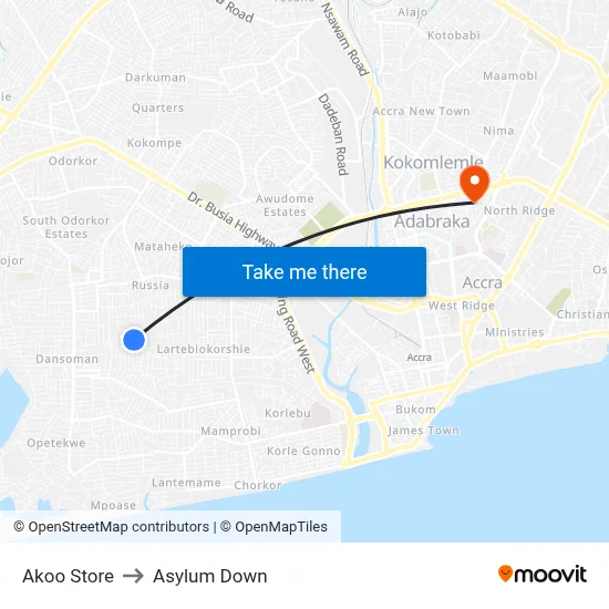 Akoo Store to Asylum Down map