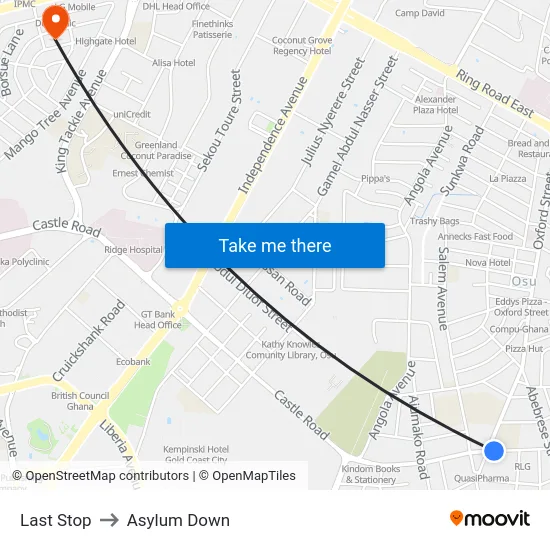 Last Stop to Asylum Down map