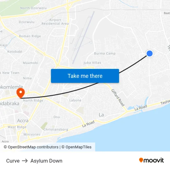 Curve to Asylum Down map