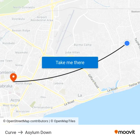 Curve to Asylum Down map