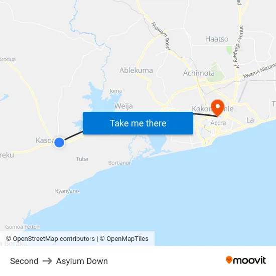 Second to Asylum Down map