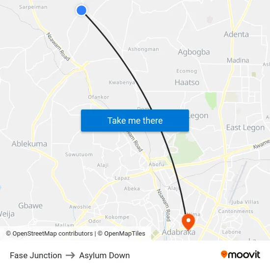 Fase Junction to Asylum Down map