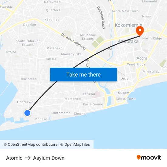 Atomic to Asylum Down map