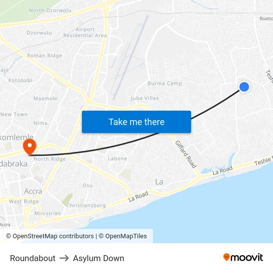 Roundabout to Asylum Down map