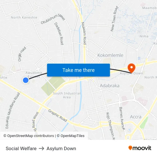 Social Welfare to Asylum Down map