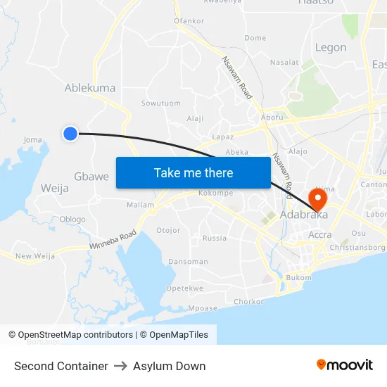 Second Container to Asylum Down map