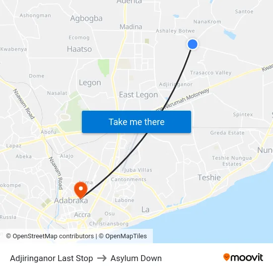 Adjiringanor Last Stop to Asylum Down map