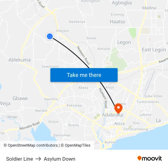Soldier Line to Asylum Down map
