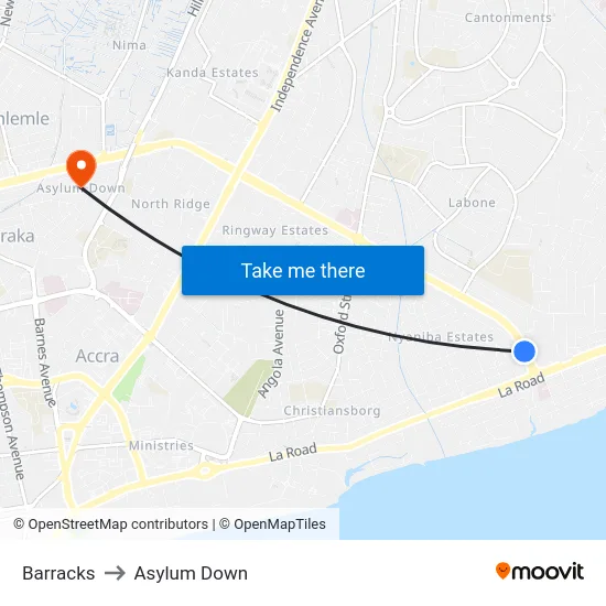 Barracks to Asylum Down map
