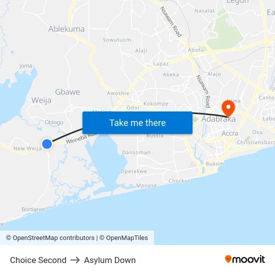 Choice Second to Asylum Down map