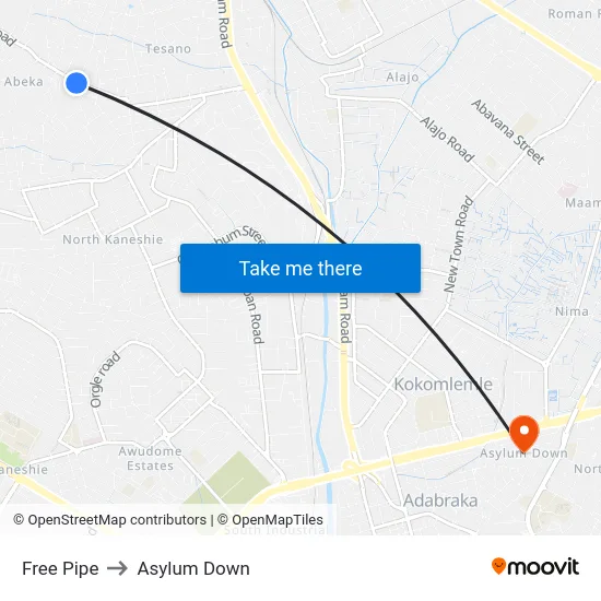Free Pipe to Asylum Down map
