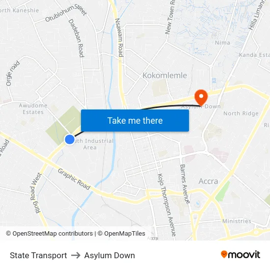 State Transport to Asylum Down map