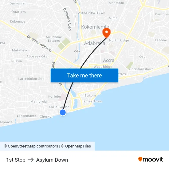 1st Stop to Asylum Down map