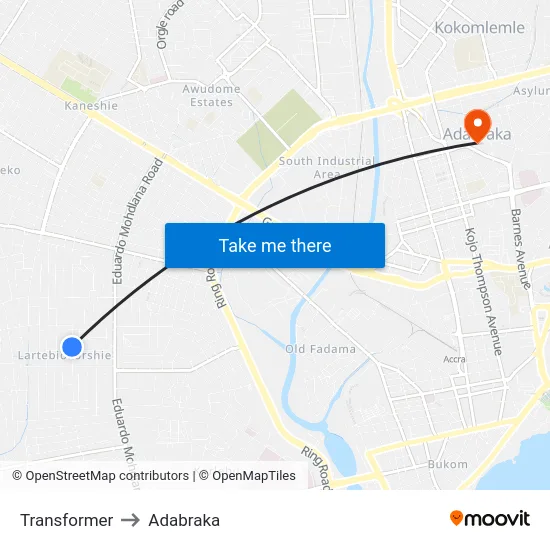 Transformer to Adabraka map