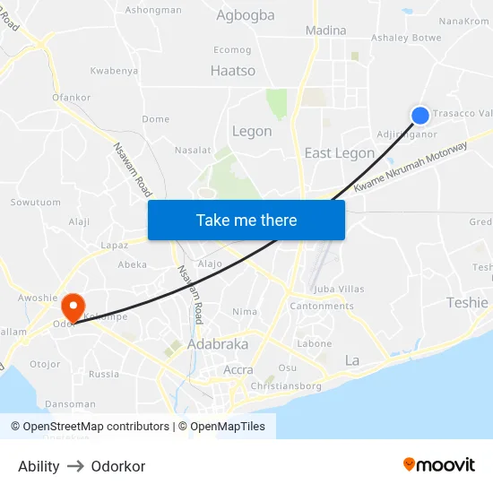 Ability to Odorkor map