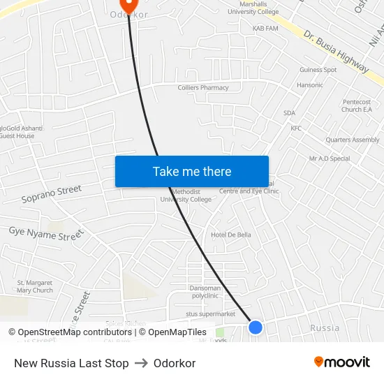 New Russia Last Stop to Odorkor map