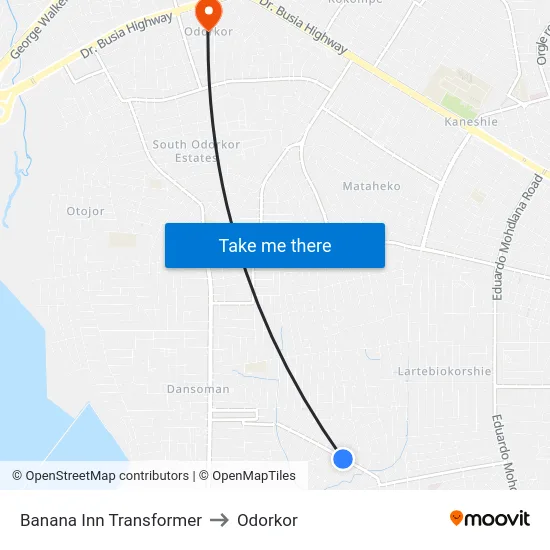 Banana Inn Transformer to Odorkor map