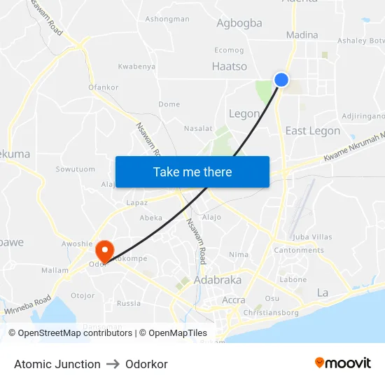 Atomic Junction to Odorkor map