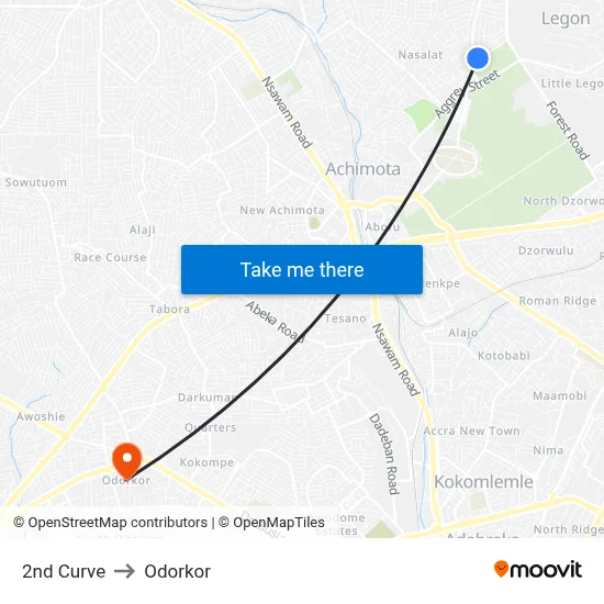 2nd Curve to Odorkor map