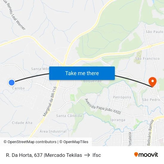 R. Da Horta, 637 |Mercado Tekilas to Ifsc map