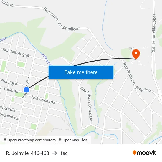 R. Joinvile, 446-468 to Ifsc map
