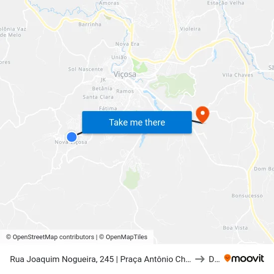Rua Joaquim Nogueira, 245 | Praça Antônio Chequer to Dvt map