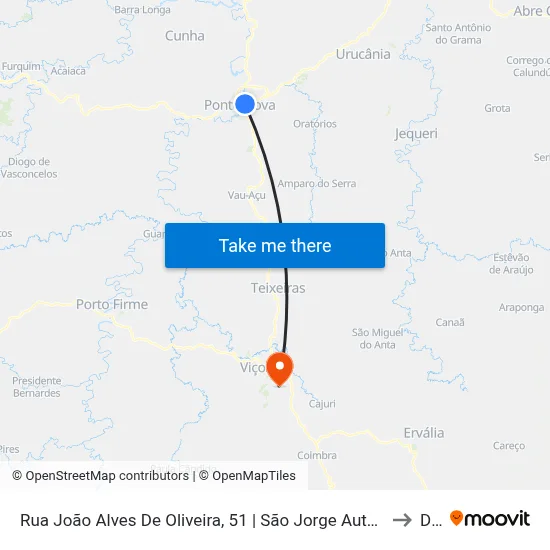 Rua João Alves De Oliveira, 51 | São Jorge Auto Ônibus to Dvt map