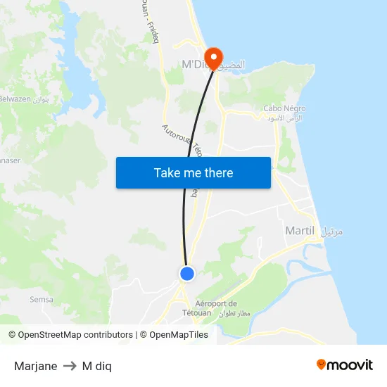 Marjane to M diq map