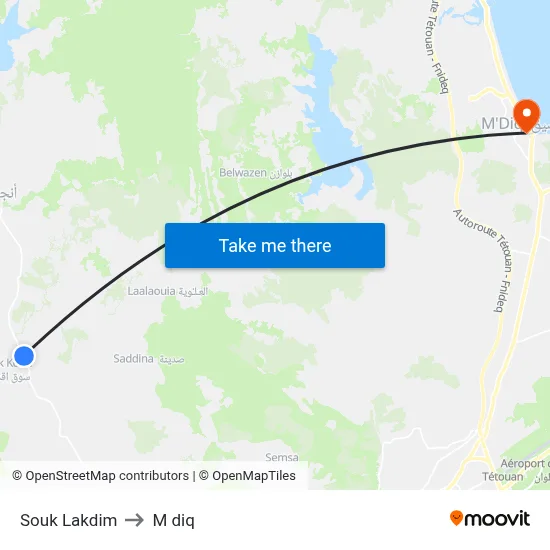 Souk Lakdim to M diq map
