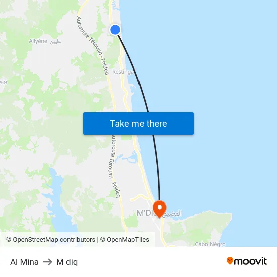 Al Mina to M diq map
